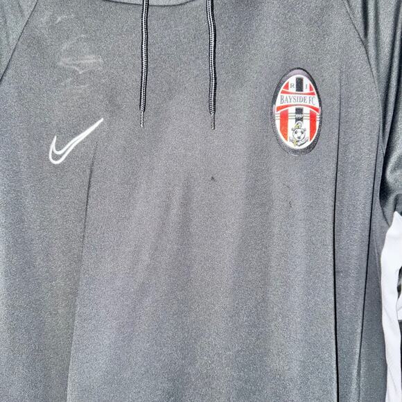 Nike Men's Bayside FC Soccer Hoodie Gray - Size XL - Picture 3 of 9